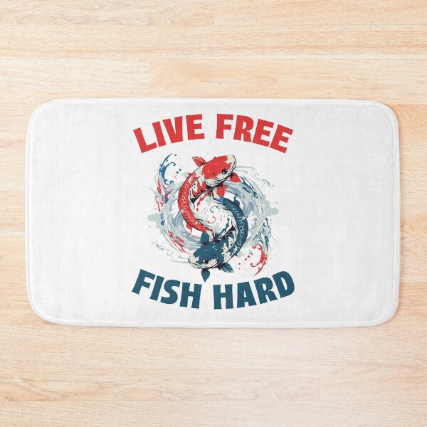 Item preview, Live Free Fish Hard designed and sold by 87-Aesthetics.