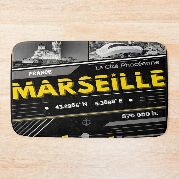 Item preview, Marseille French Riviera - Iconic Landmarks Art designed and sold by Guesso.