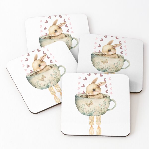 Item preview, Boho Coffee Cup Rabbit T-Shirt designed and sold by GorinART.