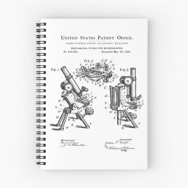 Item preview, Microscope Patent Black designed and sold by Luve Store.