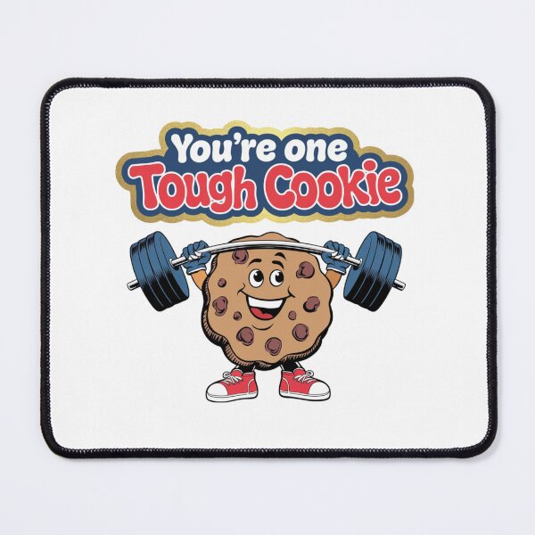 Item preview, You're one tough cookie, cookie, funnyfits70, Humor, Funny, retro, vintage, funny quotes, animal humor, designed and sold by FunnyFits70.