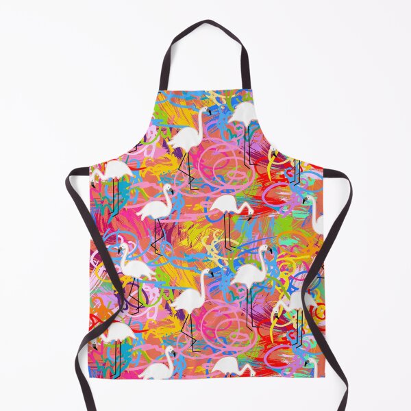 Item preview, Flamingos in graffiti style pattern design designed and sold by TheArtistOf2022.