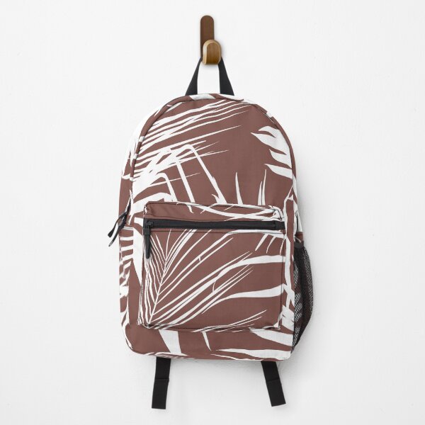 Item preview, Tropical exotic floral silhouette brown palm leaves seamless pattern. designed and sold by MatyKotiv.