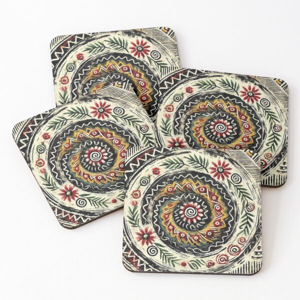 Item preview, Afrohemian Spiral Floral Patterns designed and sold by Shs-Kenya.