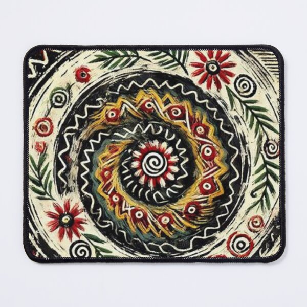 Item preview, Afrohemian Spiral Floral Patterns designed and sold by Shs-Kenya.