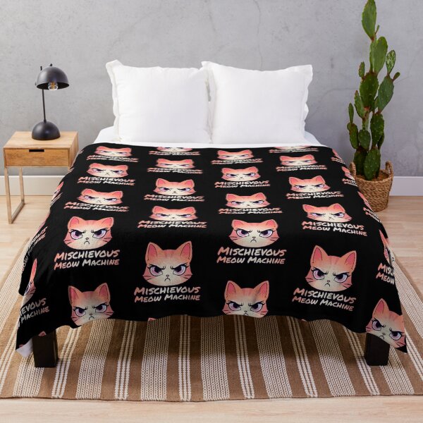 Item preview, Mischievous Meow Machine in orange designed and sold by MojaDoodles.