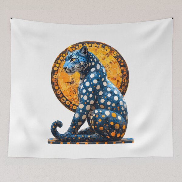 Item preview, A blue leopard with white spots on its body, Big Avatar designed and sold by wonderisland.