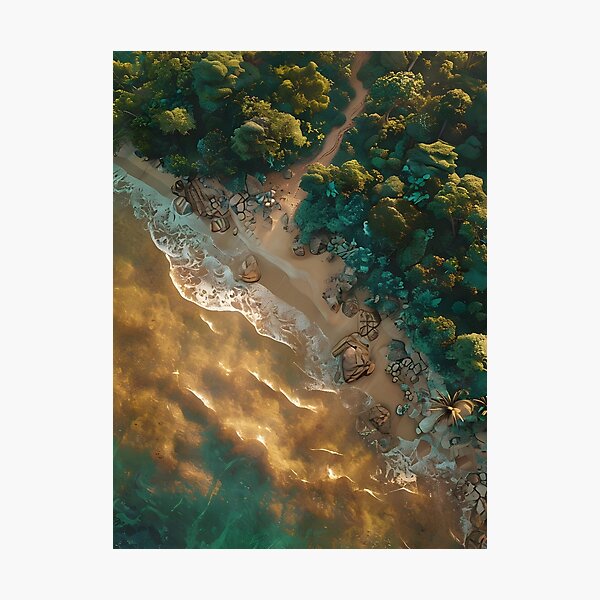 Item preview, Coastal landscape designed and sold by Jambonfromage.