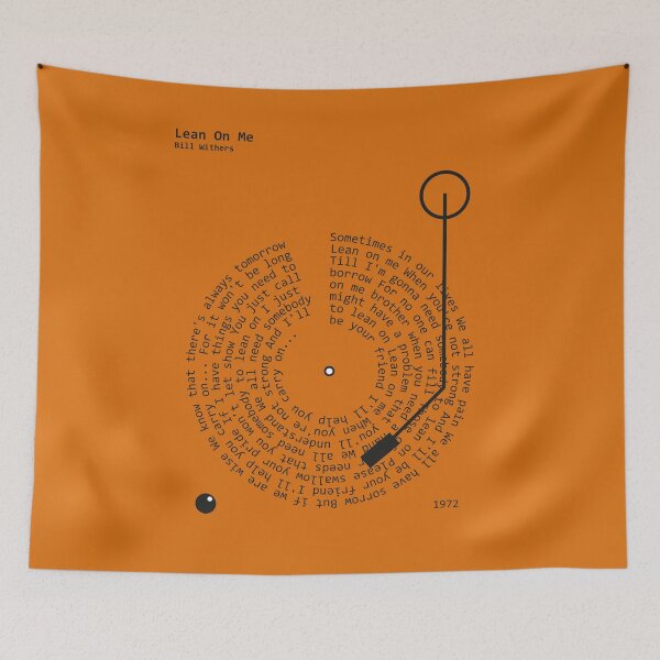 Item preview, Lean On Me, Bill Withers - Lyrics Poster designed and sold by MancBusyBee.