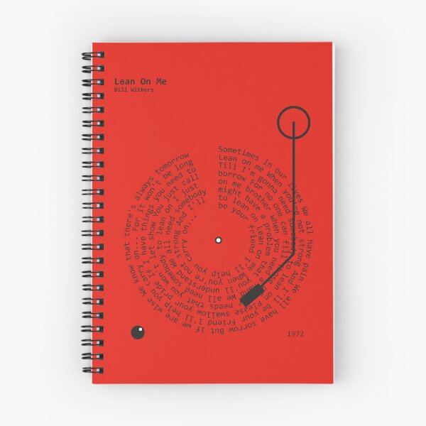 Item preview, Lean On Me, Bill Withers - Lyrics Poster designed and sold by MancBusyBee.