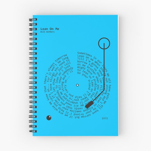 Item preview, Lean On Me, Bill Withers - Lyrics Poster designed and sold by MancBusyBee.