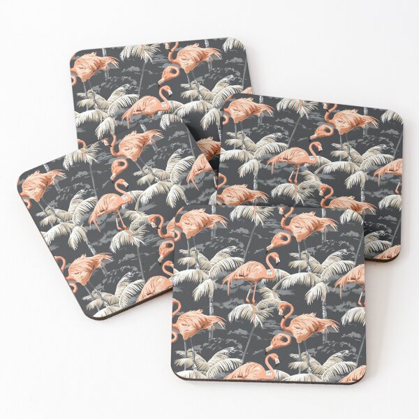 Item preview, Graceful Parade of Flamingos designed and sold by MidArtForge.