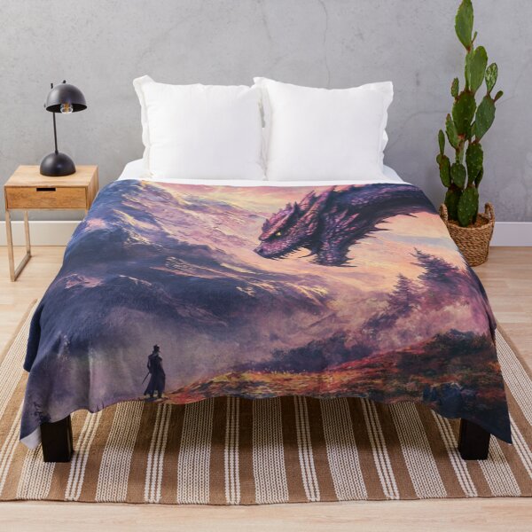 Item preview, Giant Dragon With Dragon Rider In The Mountains designed and sold by GrinGalore.
