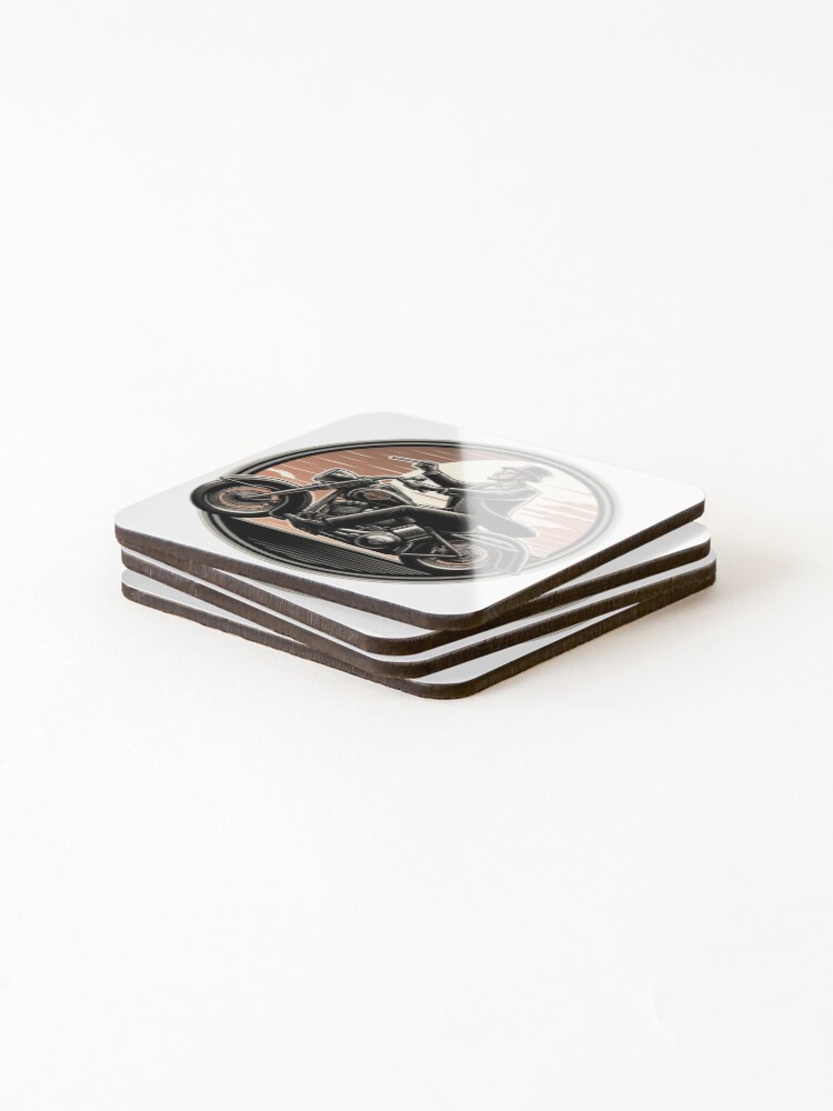 Thumbnail 4 of 5, Coasters (Set of 4), Dapper Rider : Automotive Merchandise - designed and sold by InfmsCorp.