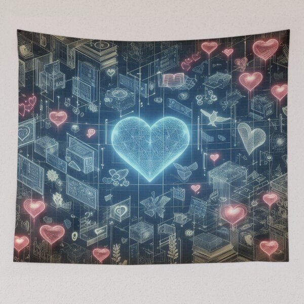 Item preview, Valentine’s Day Blueprint Mashup designed and sold by Imaginarium of Chaos falcon88 .