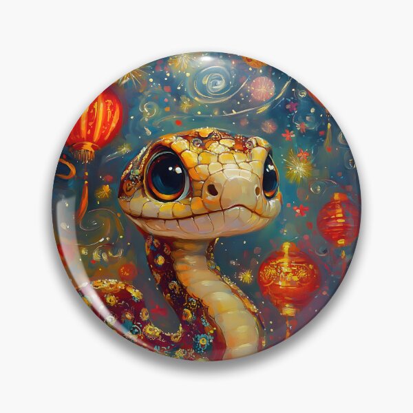 Item preview, Lunar Strength Wood Snake designed and sold by AI-Only Creations.
