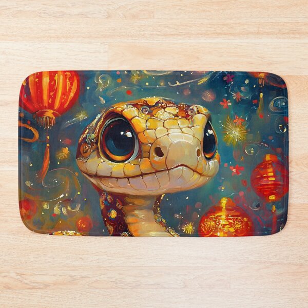 Item preview, Lunar Strength Wood Snake designed and sold by AI-Only Creations.