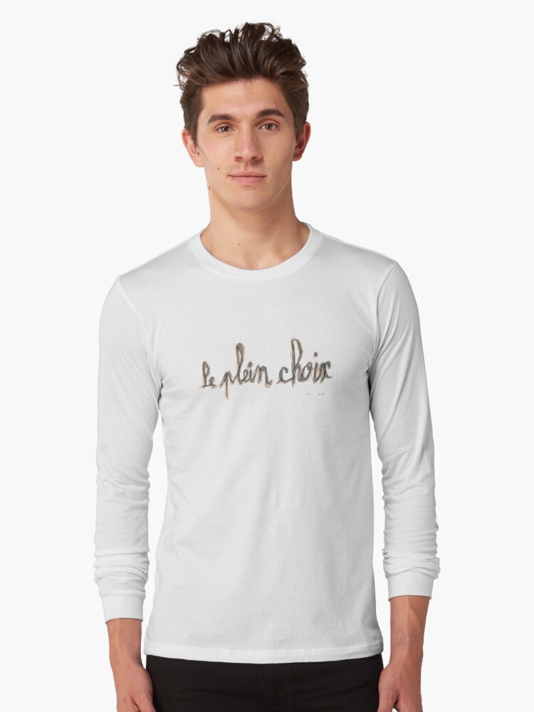 Aperçu 1 sur 5. T-shirt manches longues avec l'œuvre Fragments de poèmes créée et vendue par FrancoisCOUSSON.
