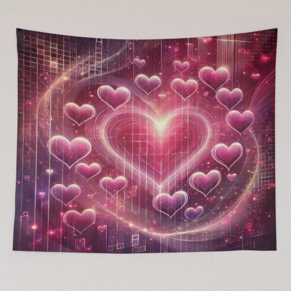 Item preview, Heart Grid Matrix Swirl designed and sold by Imaginarium of Chaos falcon88 .