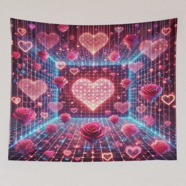Item preview, Neon Love Web Pattern designed and sold by Imaginarium of Chaos falcon88 .