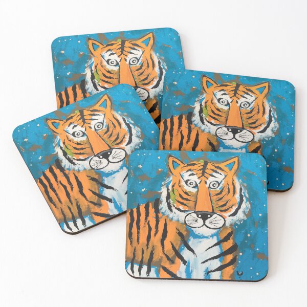 Item preview, Tiger captivating abstract art designed and sold by shokA Design.