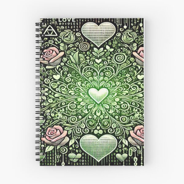Item preview, Matrix Love Doodle Pattern designed and sold by Imaginarium of Chaos falcon88 .