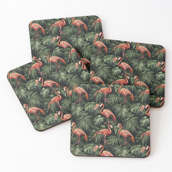 Item preview, Graceful Parade of Flamingos designed and sold by MidArtForge.