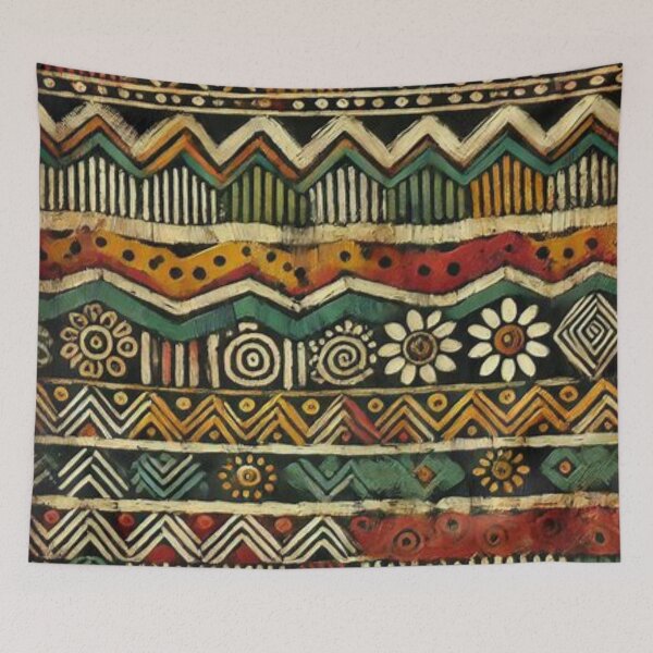 Item preview, Afro-Bohemian Mud Cloth Print  designed and sold by Shs-Kenya.