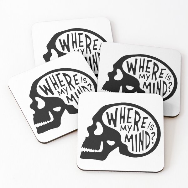 Item preview, Where Is My Mind Skull Artwork - Minimalist Typography Design designed and sold by -DEEWOLF-.
