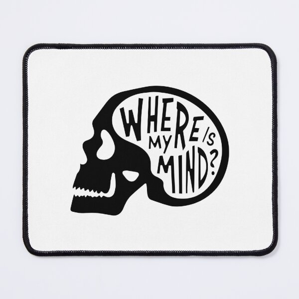 Item preview, Where Is My Mind Skull Artwork - Minimalist Typography Design designed and sold by -DEEWOLF-.