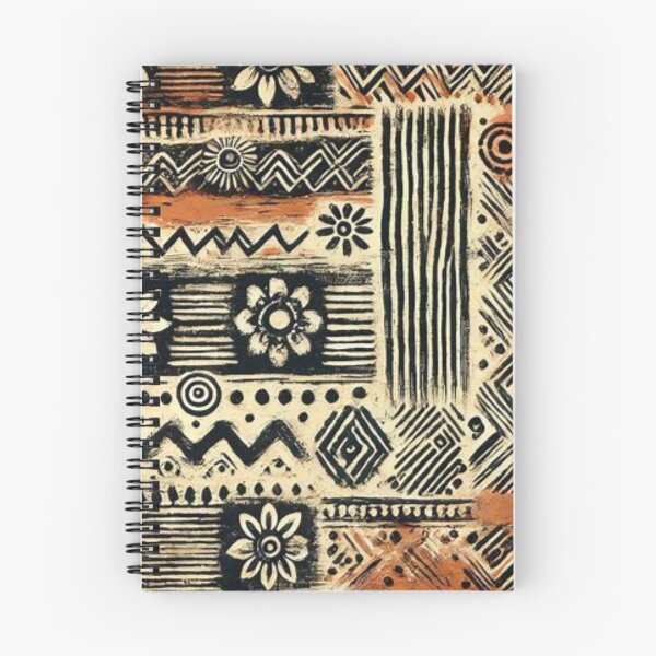 Item preview, Afro Bohemian Mud Cloth Floral Print  designed and sold by Shs-Kenya.