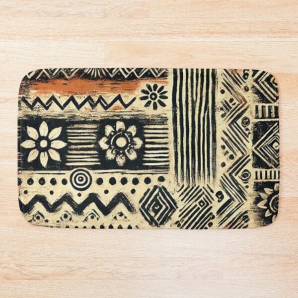 Item preview, Afro Bohemian Mud Cloth Floral Print  designed and sold by Shs-Kenya.