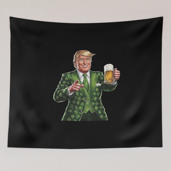 Item preview, Donald Trump St. Patrick’s Day Design - Shamrock Suit and Beer designed and sold by love3617.