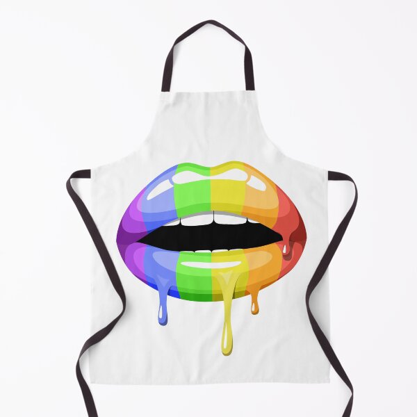 Item preview, Lips with rainbow pride flag dripping. Lgtb designed and sold by george-rod.
