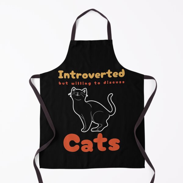 Item preview, Introverted but willing to discuss Cats - Cat quote designed and sold by TheArtistOf2022.