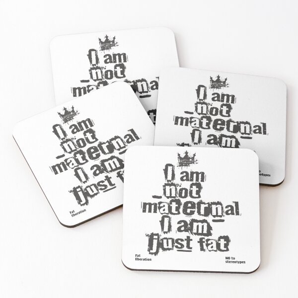 Item preview, Not Maternal, Just Fat – Grunge Fat Liberation Design designed and sold by Laurent-Art.