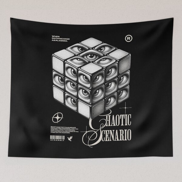 Item preview, Chaotic Scenario Embrace the Madness Eyes Surreal Cube designed and sold by PeriwinkleStone.