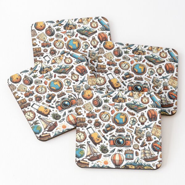 Item preview, Adventure Pattern designed and sold by MT-Hub | Cute Aesthetic Art, Stickers & Phone Cases.