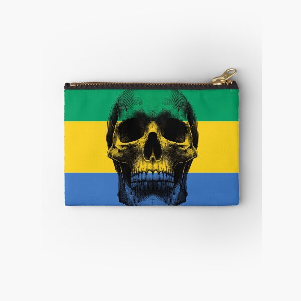 Item preview, GABON SKULL FLAG NATION RAREART COUNTRY HALLOWEEN #ogirdor designed and sold by ogirdorgraphics.
