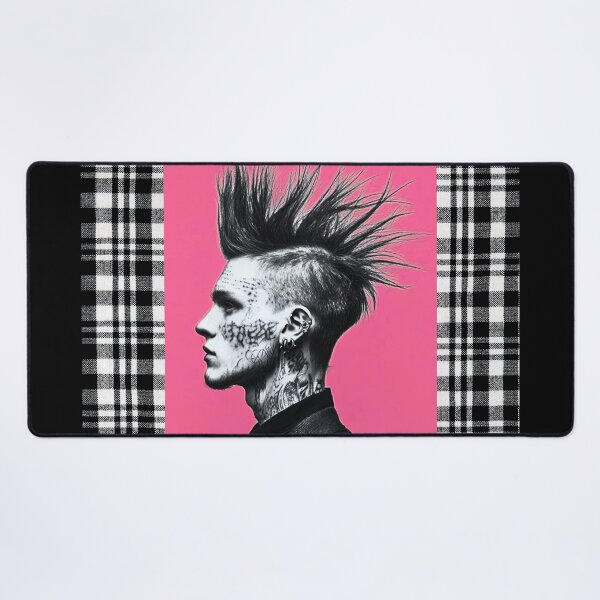 Item preview, Freestyle, punk soul, black and white, pink punk artwork designed and sold by silent-violin.