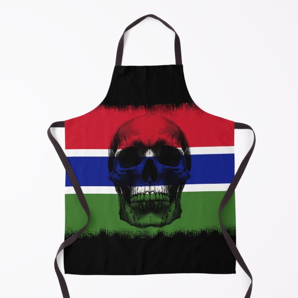 Item preview,  GAMBIA SKULL FLAG NATION RAREART COUNTRY HALLOWEEN #ogirdor designed and sold by ogirdorgraphics.