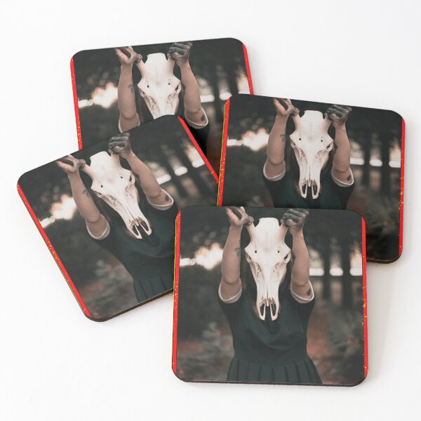 Item preview, Woman holding an animal skull designed and sold by Clothes and Stickers .
