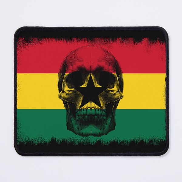 Item preview, GHANA SKULL FLAG NATION RAREART COUNTRY HALLOWEEN #ogirdor designed and sold by ogirdorgraphics.
