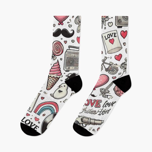 Item preview, cute love valentines day pattern design designed and sold by MT-Hub | Art for Every Soul.