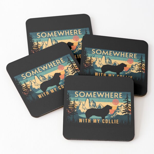 Item preview, Somewhere With My Border Collie Hiking Camping designed and sold by Guarddogdrive.