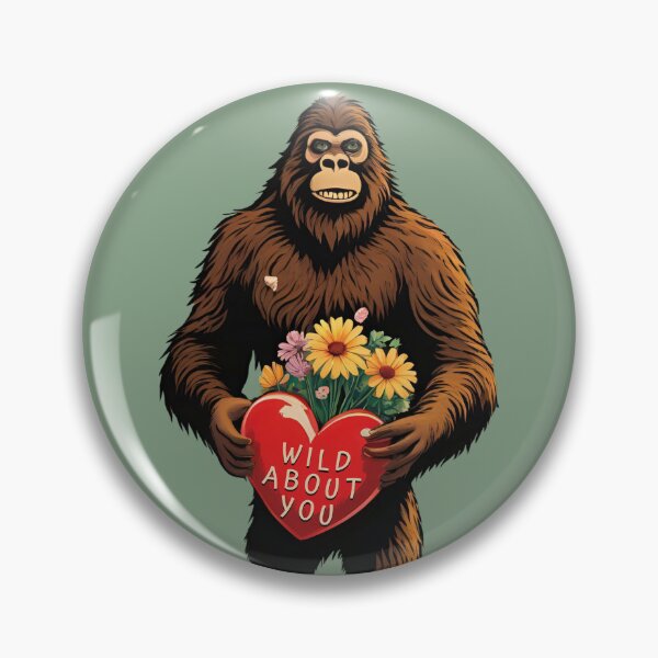 Item preview, Bigfoot Valentines Day Sasquatch Wild About You designed and sold by SStarDesigns.