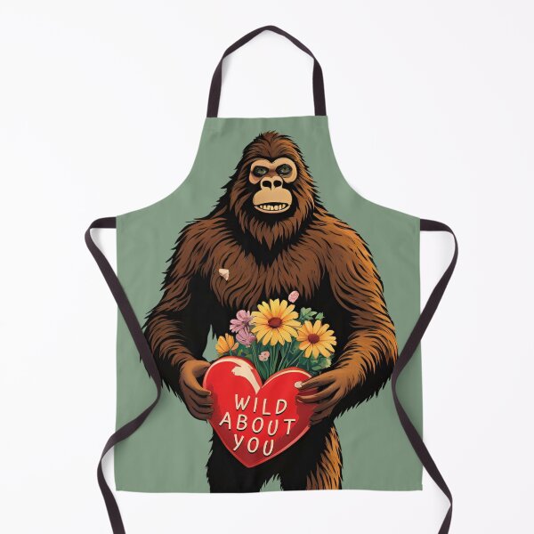 Item preview, Bigfoot Valentines Day Sasquatch Wild About You designed and sold by SStarDesigns.