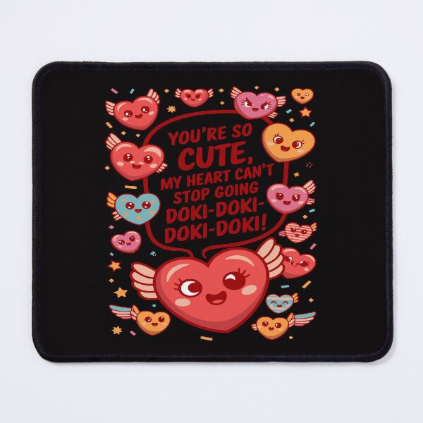 Item preview, Kawaii Doki-Doki Heart Cute Valentine's Day Love designed and sold by CoolCrazyQuirky.