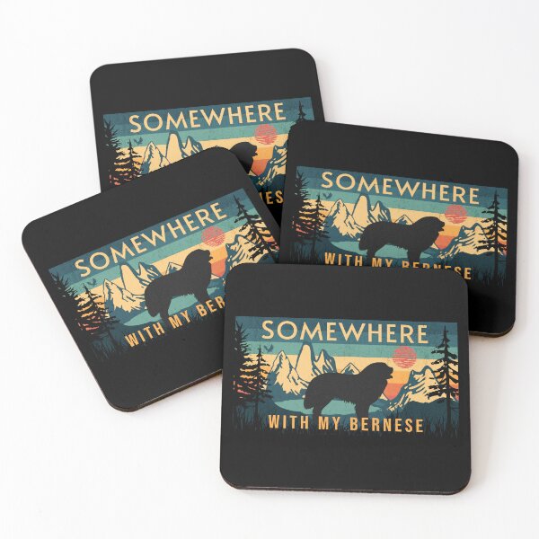 Item preview, Somewhere With My Bernese Mountain Dog Hiking Camping designed and sold by Guarddogdrive.