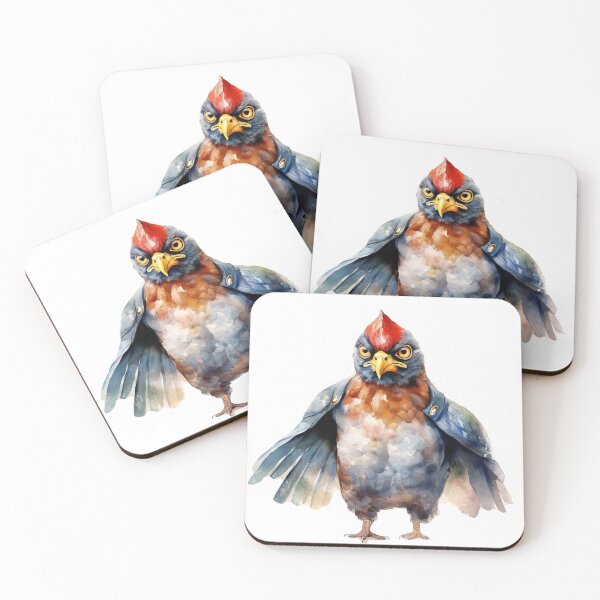 Item preview, Fierce Warrior Bird – Watercolor Illustration designed and sold by MoonFoxDesign.